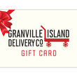 Load image into Gallery viewer, A depiction of a virtual gift card has the Granville Island Delivery logo with a red bow.